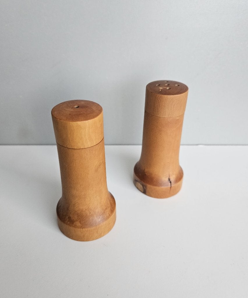 vintage peper en zout stel, Overige typen, Hout, Ophalen of Verzenden, Zo goed als nieuw