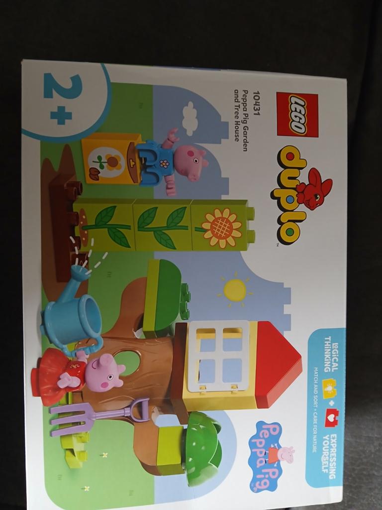 LEGO Duplo Peppa Pig Tuin en Boomhut (10431), Ophalen, Compleet, Overige thema's, Zo goed als nieuw