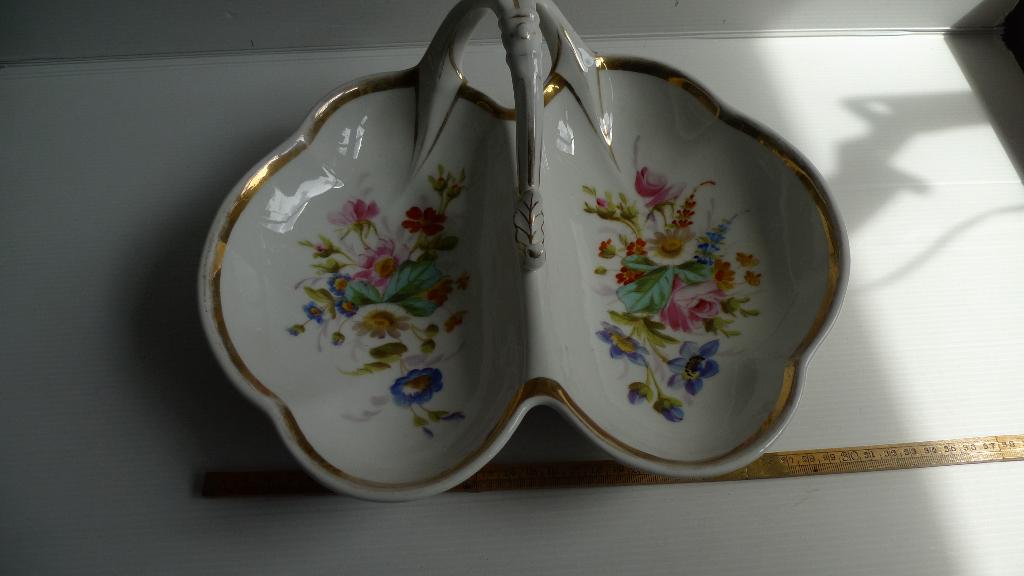 Biedermeier porseleinen serveerschaal, Antiek en Kunst, Antiek | Porselein, Ophalen of Verzenden