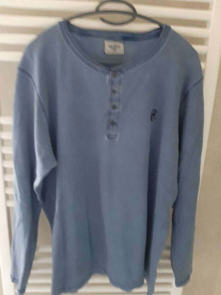 Trui met lange mouwen, merk: Unlocked est 1985,  maat: EL, Verzenden, Zo goed als nieuw, Blauw, Unlocked est 1985