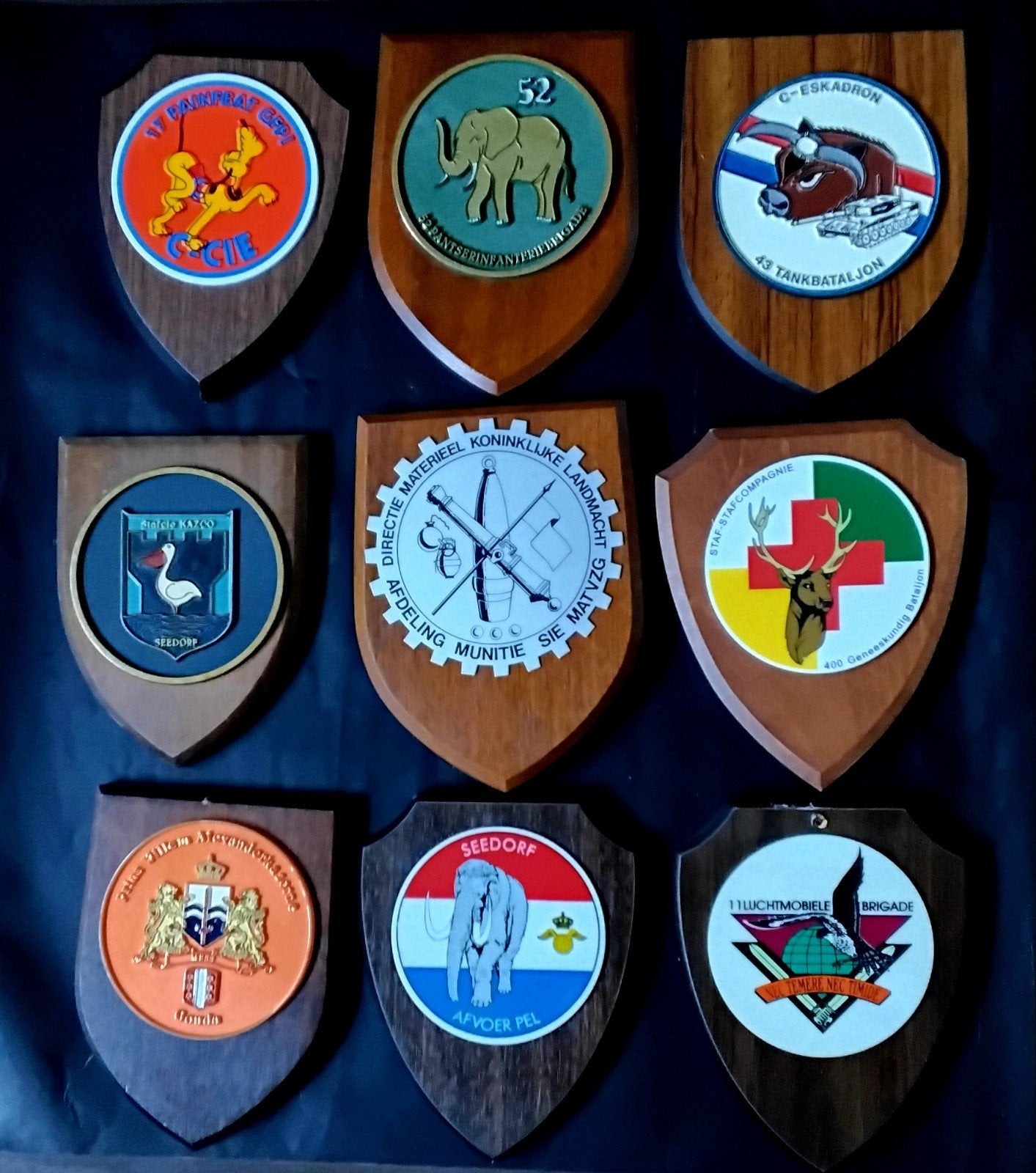 Militaire wapenschildjes losse verkoop, Ophalen of Verzenden, Landmacht, Nederland, Embleem of Badge