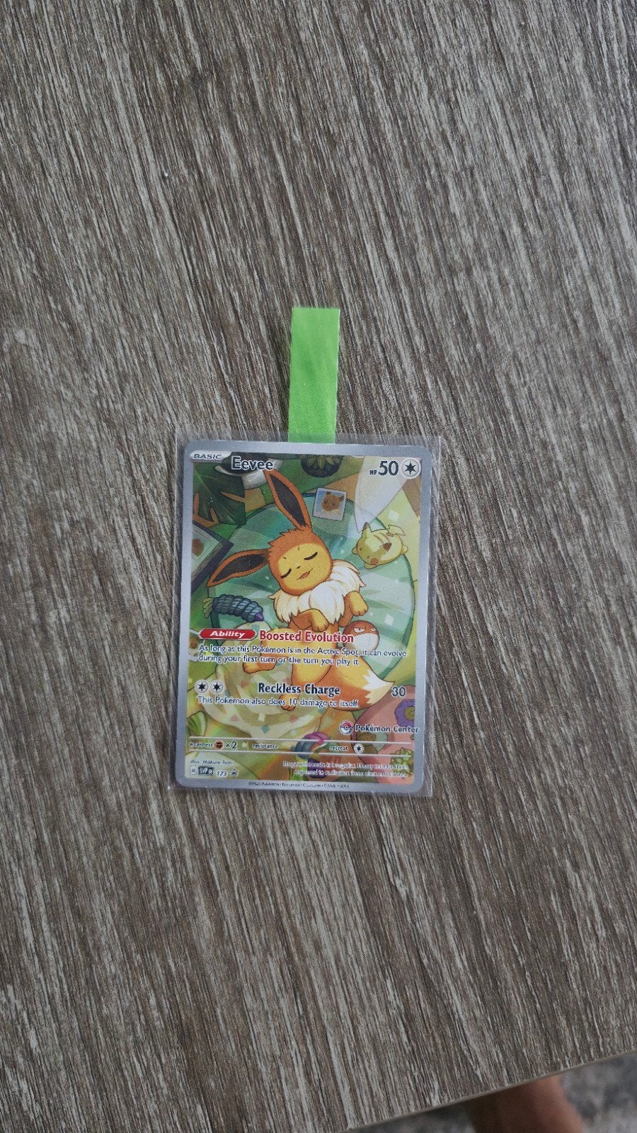 Pokemon Eevee SV001/173 Scarlet & Violet Full Art Kaart, Ophalen of Verzenden, Zo goed als nieuw, Losse kaart