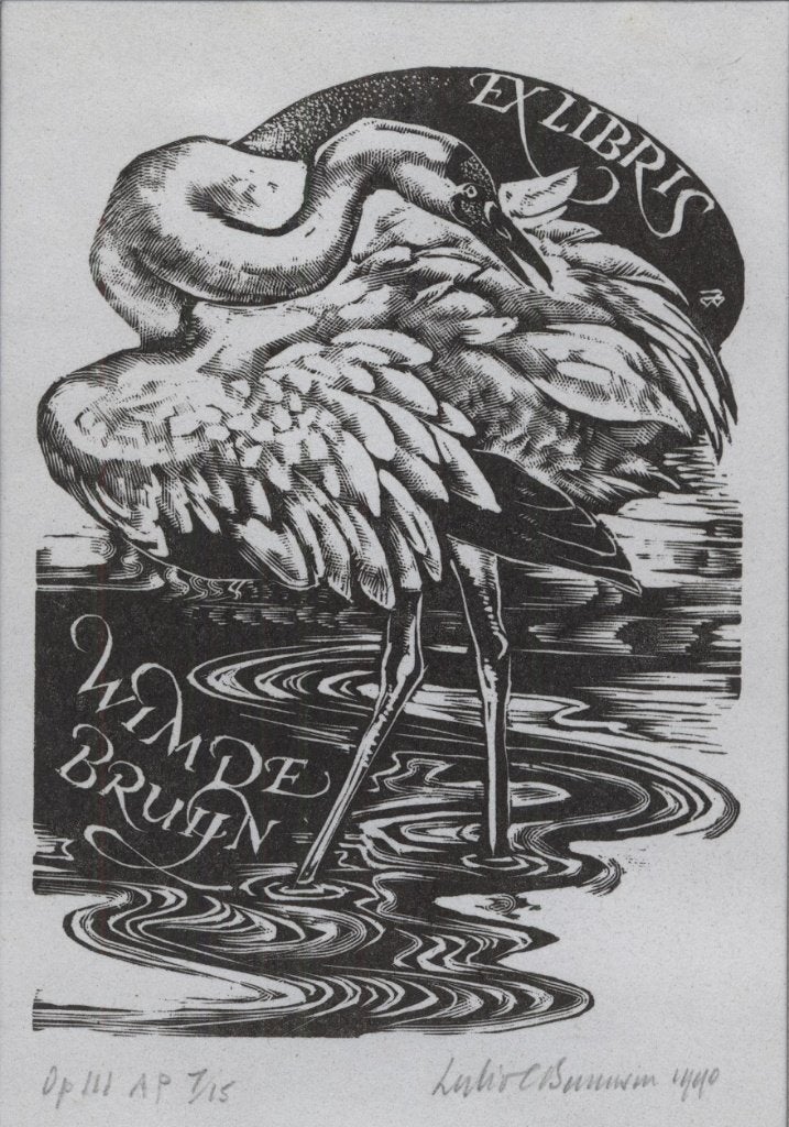 0034 Ex Libris Engeland : Leslie Benenson, 1990, Verzenden, Ex libris