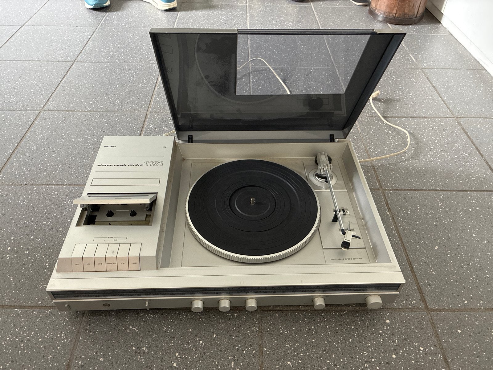 Philips Stereo Music Centre 1131 met platenspeler en cassett, Audio, Tv en Foto, Stereo-sets, Philips, Gebruikt, Cassettedeck