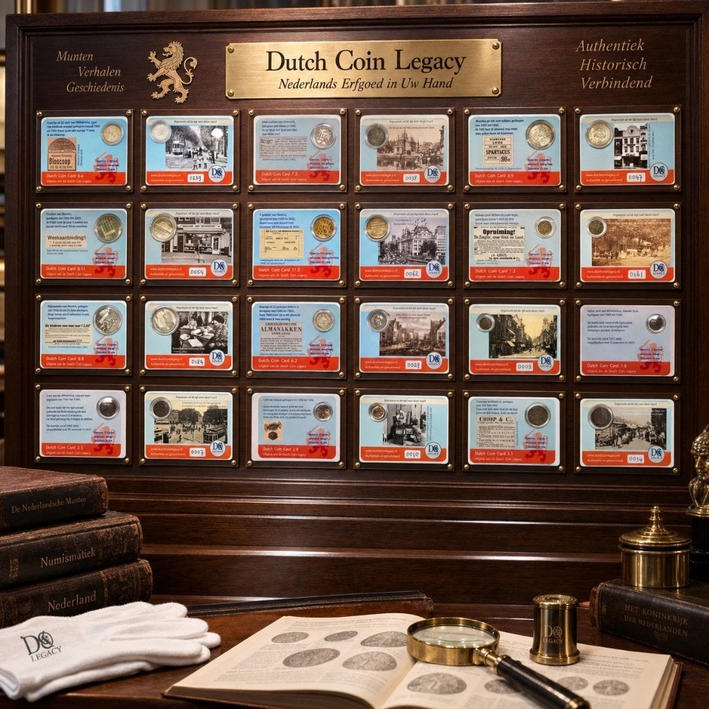 Dutch Coin Cards. Nu tijdelijke aanbieding!!, Postzegels en Munten, 1 gulden, Setje, Zilver, Ophalen of Verzenden