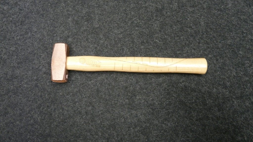 Koperen hamer 600 g met hickory steel, Ophalen