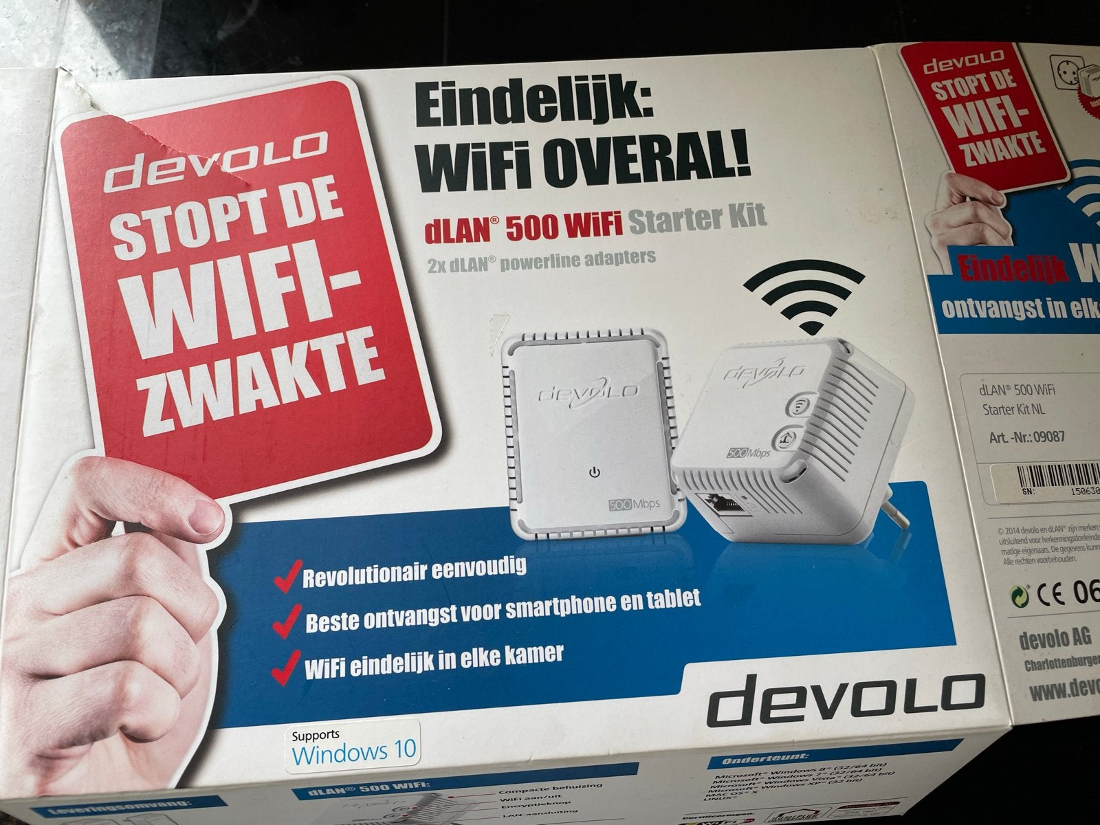 Devolo dLAN 500 WiFi Starter Kit - Wifi versterker, Ophalen of Verzenden, Gebruikt