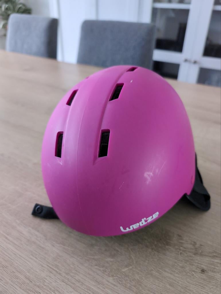 Roze Wed'ze skihelm H 100 Jr (48-52cm), Overige merken, Overige typen, Ophalen of Verzenden, Zo goed als nieuw