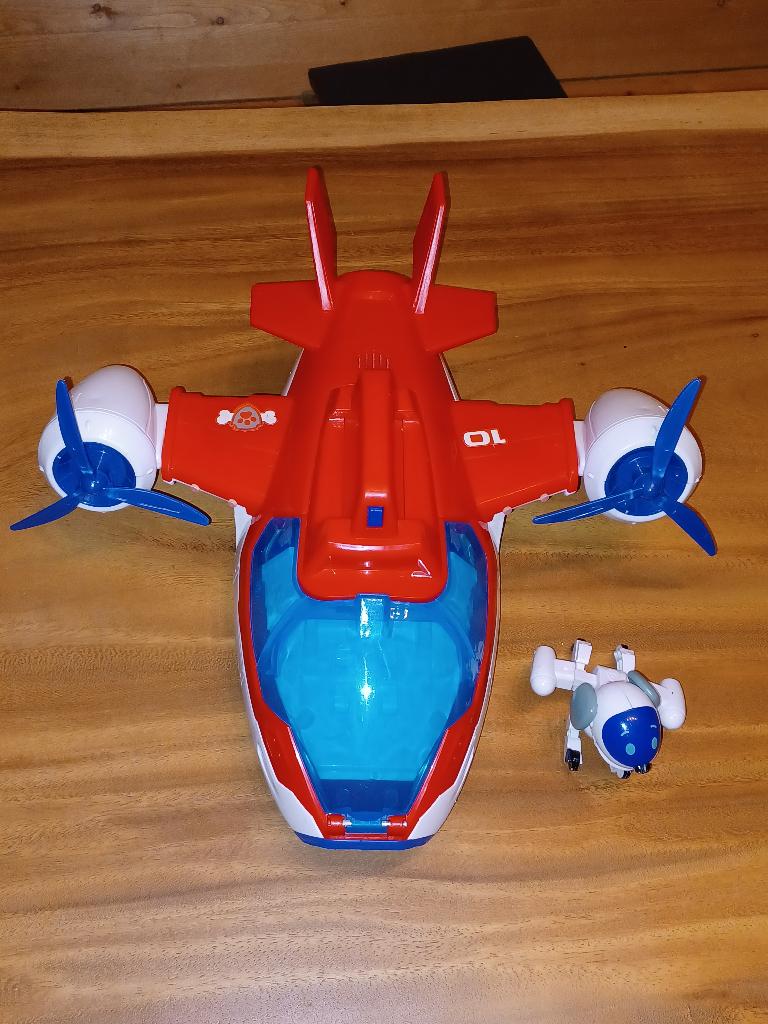 paw patrol air patroller vliegtuig met robot hond, Ophalen of Verzenden, Gebruikt