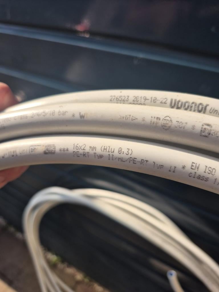 Aluminium buis 16x2 mm voor vloerverwarming (Ubonor), Minder dan 20 mm, 2 tot 4 meter, Ophalen of Verzenden, Rechte buis