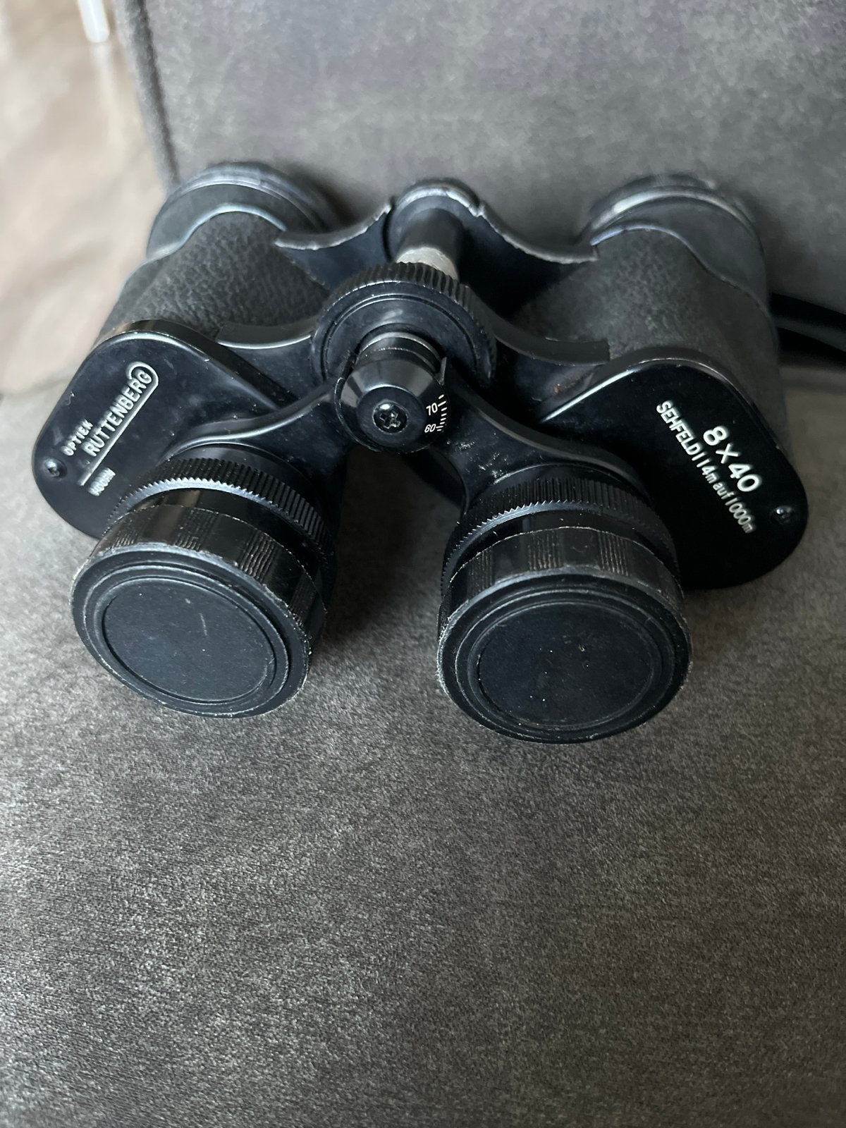 Optiek Ruttenberg 8x40 verrekijker, Ophalen of Verzenden, Gebruikt, 8 tot 12x, Porro (met knik)