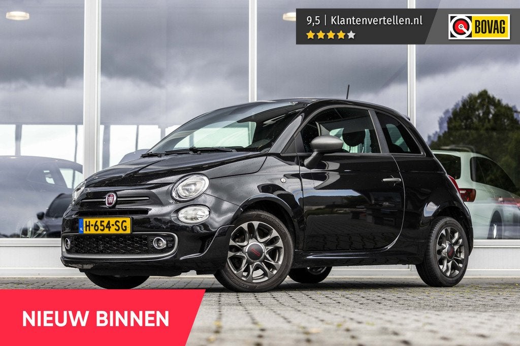 Fiat 500 1.2 Rockstar | Carplay | Parkeersens. | Clima |, Kanaalweg 11
8356VS  BLOKZIJL, NL, Zwart, Handgeschakeld, Info@autochristiaan.nl