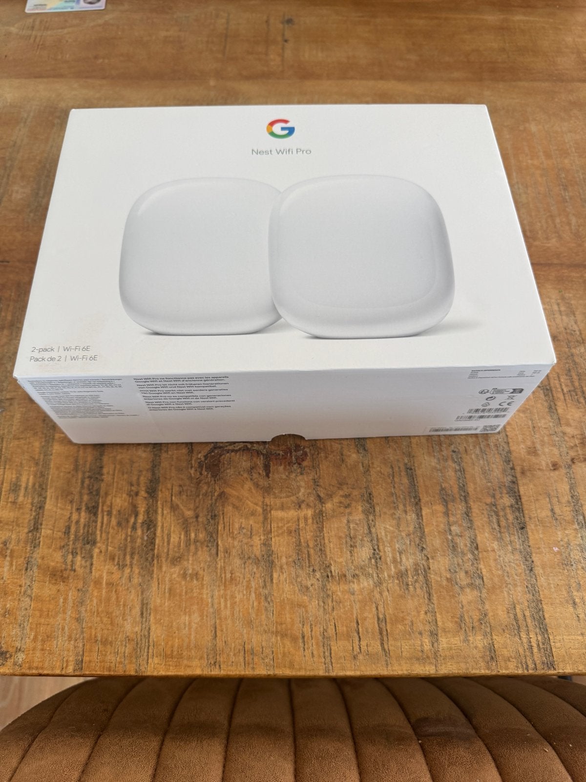 Google Nest Wifi Pro (2-pack) Wi-Fi 6E - Nieuw in doos, Computers en Software, Routers en Modems, Ophalen of Verzenden, Zo goed als nieuw