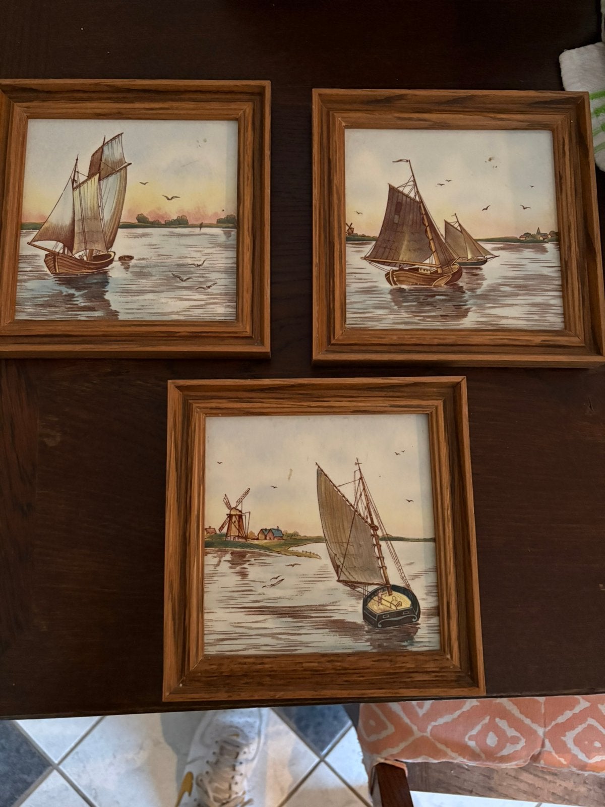 Mosa Tegels vintage  ingelijst, Ophalen of Verzenden