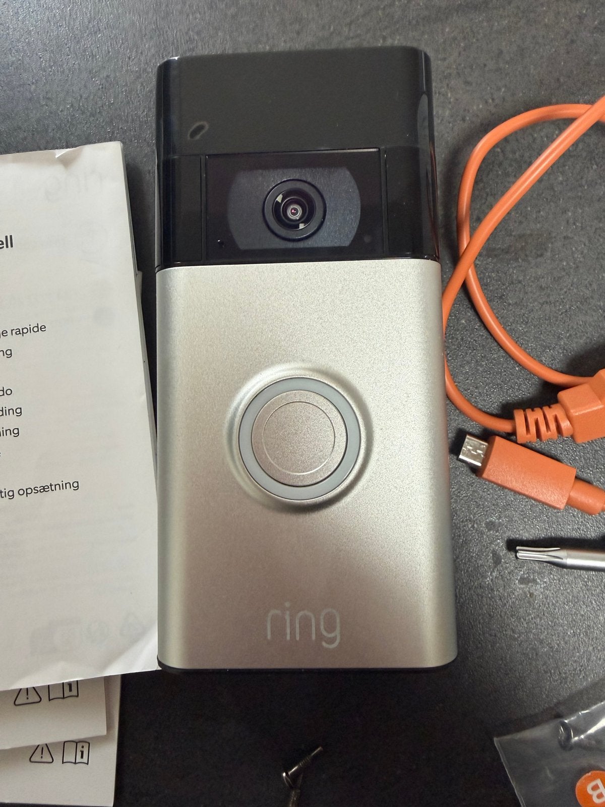 Ring Video Deurbel 2e Generatie - Zo goed als nieuw, Huis en Inrichting, Deurbellen, Ophalen of Verzenden, Bewegingsdetectiesensor