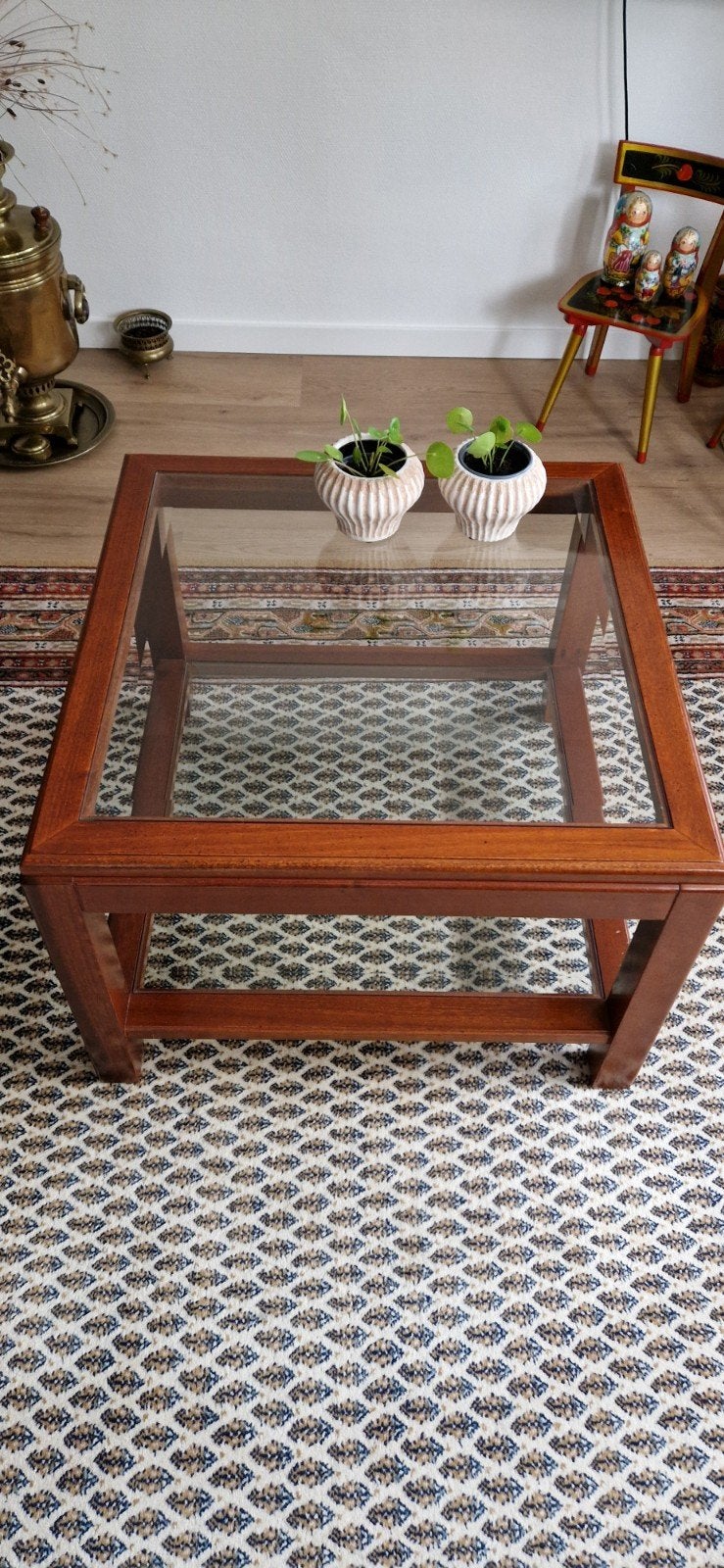 Salon tafel, Ophalen, Gebruikt, Vierkant, 50 tot 100 cm