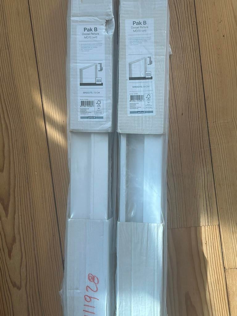 2x Dorpel Pertura MD70 wit, 73 cm breed - Nieuw, Minder dan 80 cm, Binnendeur, Minder dan 200 cm, Nieuw