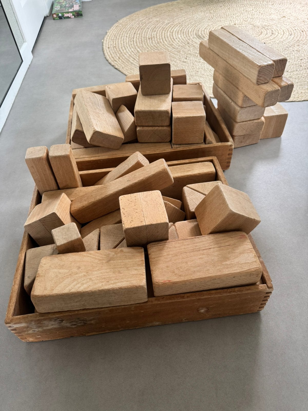 Houten blokken, Kinderen en Baby's, Speelgoed | Houten speelgoed, Ophalen, Gebruikt