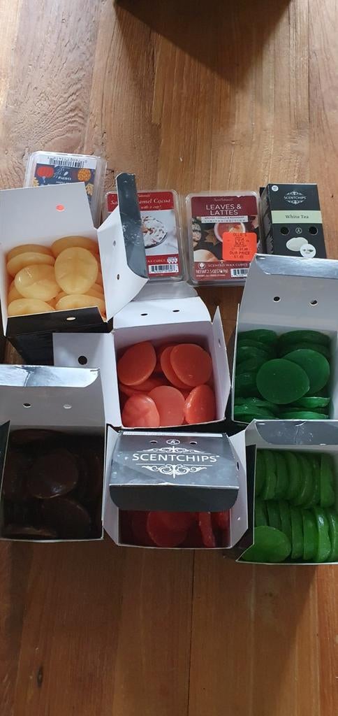 Scent chips diverse geuren met wax geurbranders, Ophalen, Nieuw, Overige materialen, Minder dan 25 cm