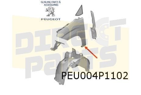 Peugeot Partner (11/18-) voorscherm Rechts (zonder gaten voo