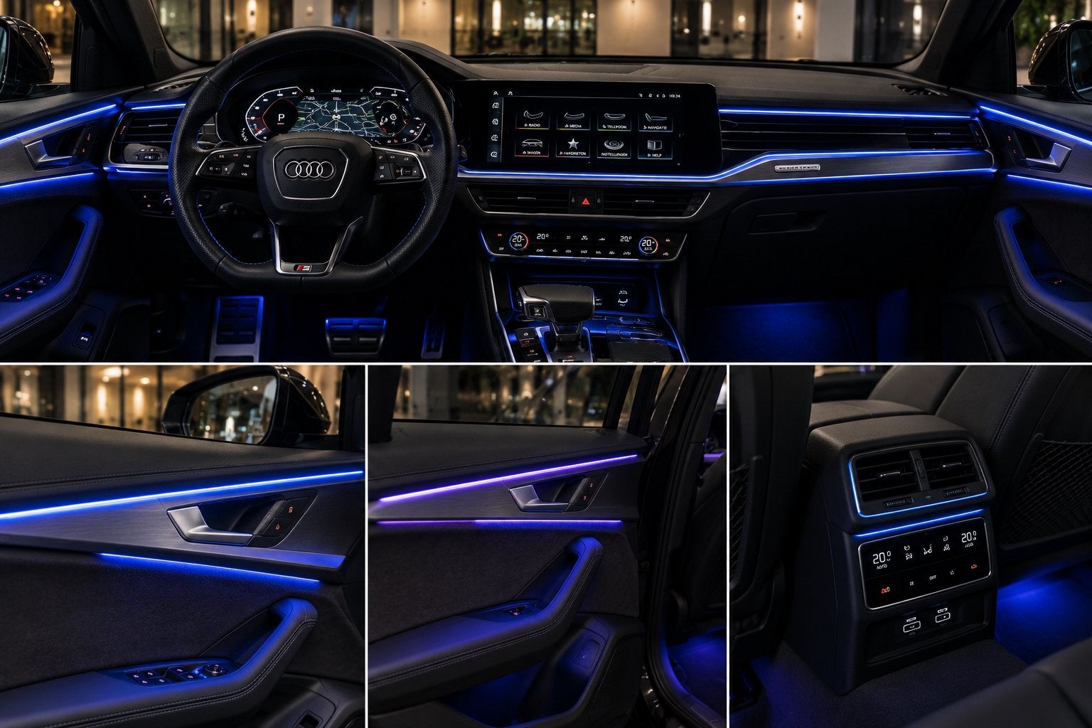 Audi Ambient Light Inbouwen | Premium LED Sfeerverlichting, Ophalen of Verzenden, Nieuw, Audi