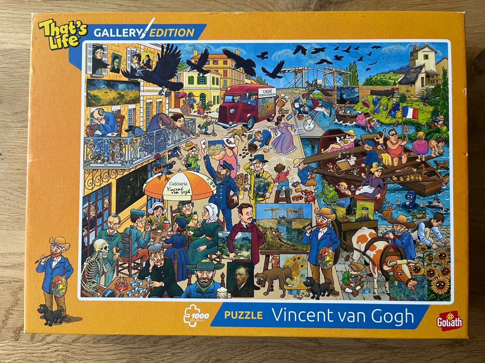 Puzzel Vincent van Gogh 1000 stukjes, Ophalen of Verzenden, 500 t/m 1500 stukjes, Zo goed als nieuw