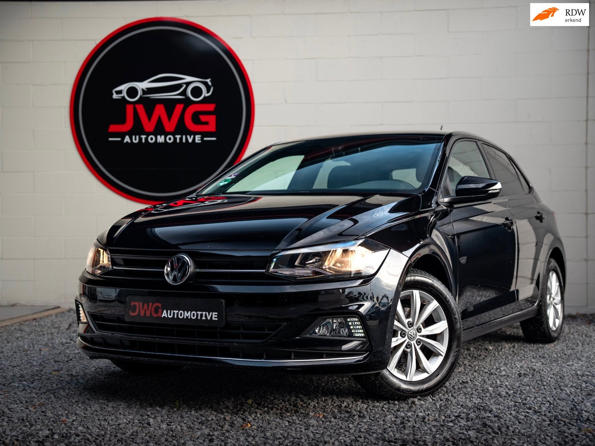 Volkswagen Polo 1.0 TSI Highline Digital dash/Automaat/Camer, Auto's, Stof, Zwart, 95 pk, Zwart