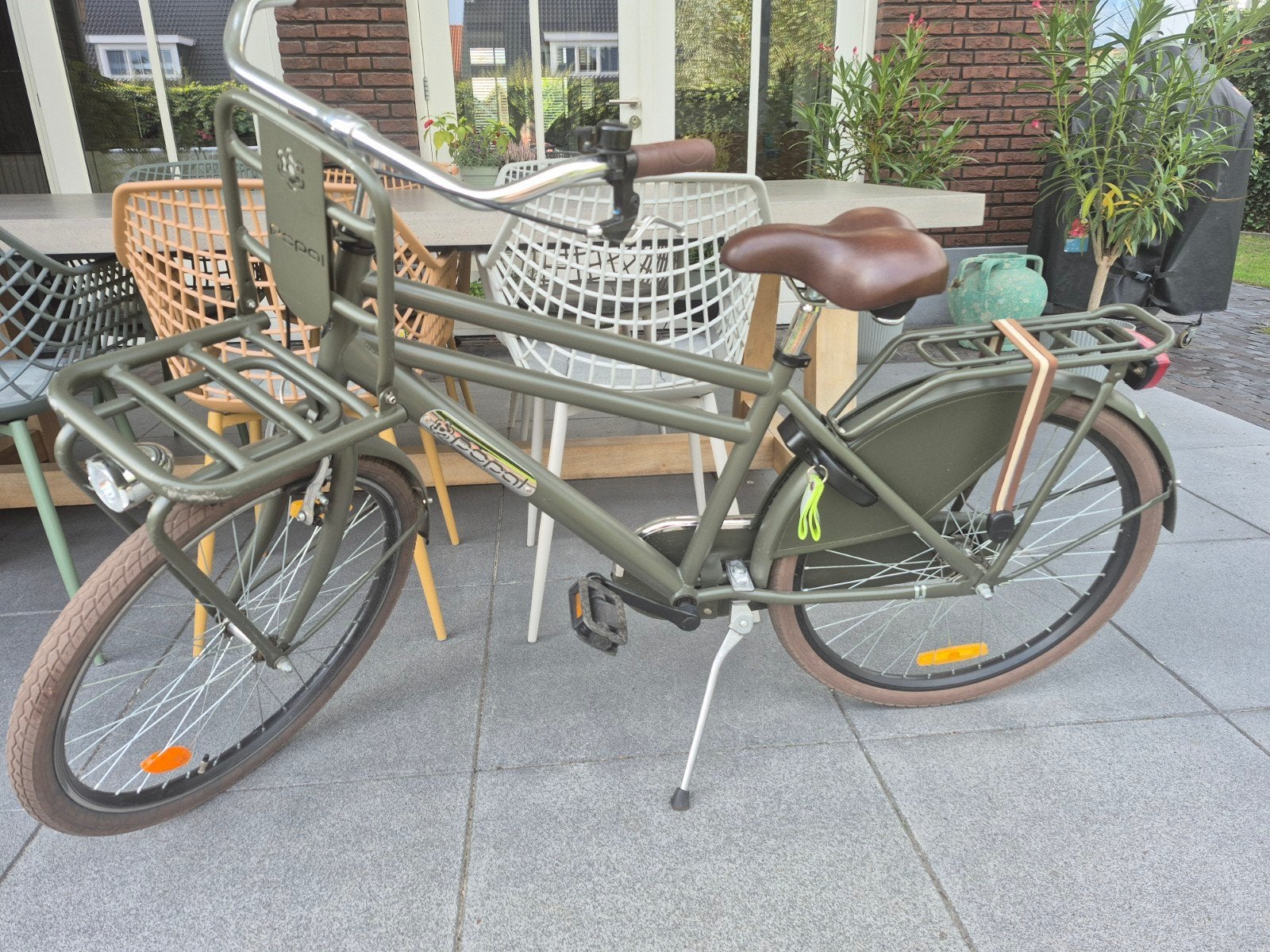 Popal jongensfiets - goede staat, groen, Terugtraprem, Gebruikt, Minder dan 49 cm, Ophalen