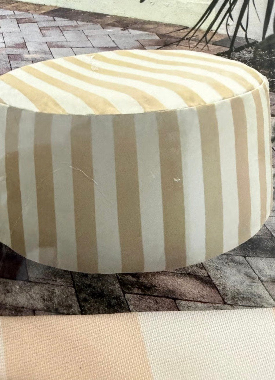 Nieuw Opblaasbare poef canvas - Villa Volance, Ophalen, Nieuw, Modern, Casual, Stof