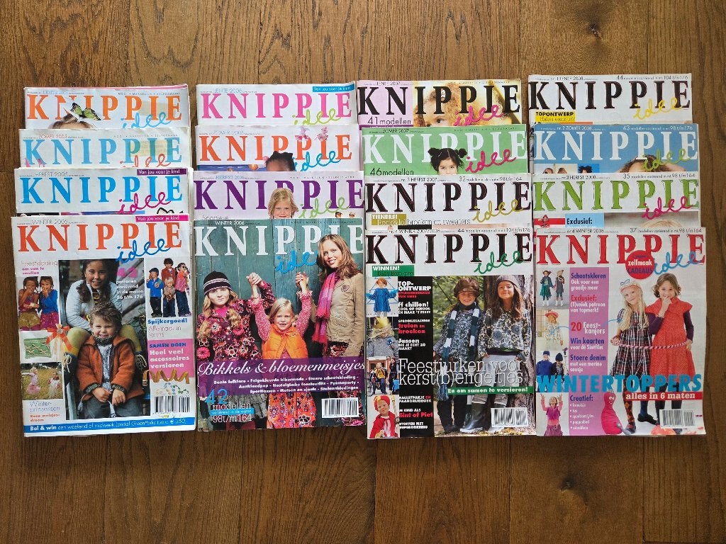 Knippie Idee 16st, kindermode- en naaitijdschrift 2005-2008, Kind, Knippie, Ophalen of Verzenden, Overige typen