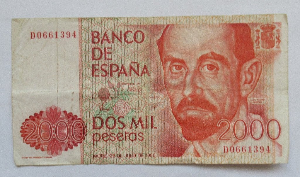 Spanje 2000 Pesetas 1980, Verzenden, Overige landen