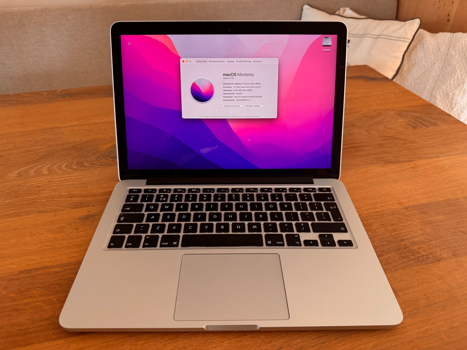 Apple MacBook Pro (A1502) 8GB 1TB met Thule hoes, Computers en Software, Apple Macbooks, 1 TB of meer, Qwerty, 8 GB, 13 inch