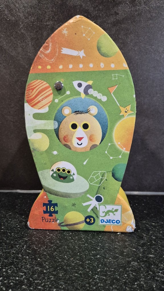 Djeco puzzel De Raket, 16 stukjes, compleet. 6B14, Tweedehands verkoop, Tweedehands verkoop, Gebruikt, Geen@idee.nl