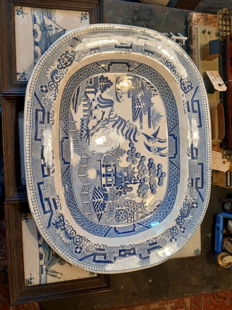 Blue willow schaal, Ophalen of Verzenden