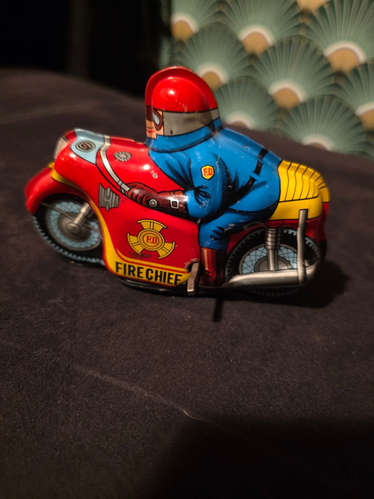 Vintage Blikken Speelgoed Motor 'Fire Chief', Ophalen of Verzenden