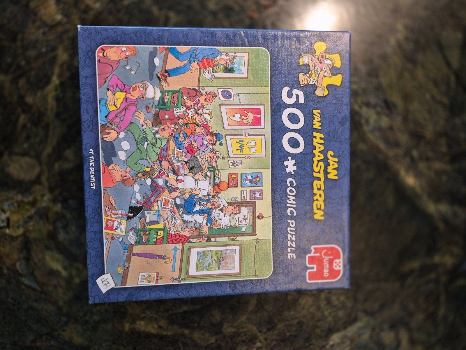Jan van Haasteren puzzel 500 stukjes - At the Dentist, Ophalen of Verzenden, 500 t/m 1500 stukjes, Gebruikt, Legpuzzel