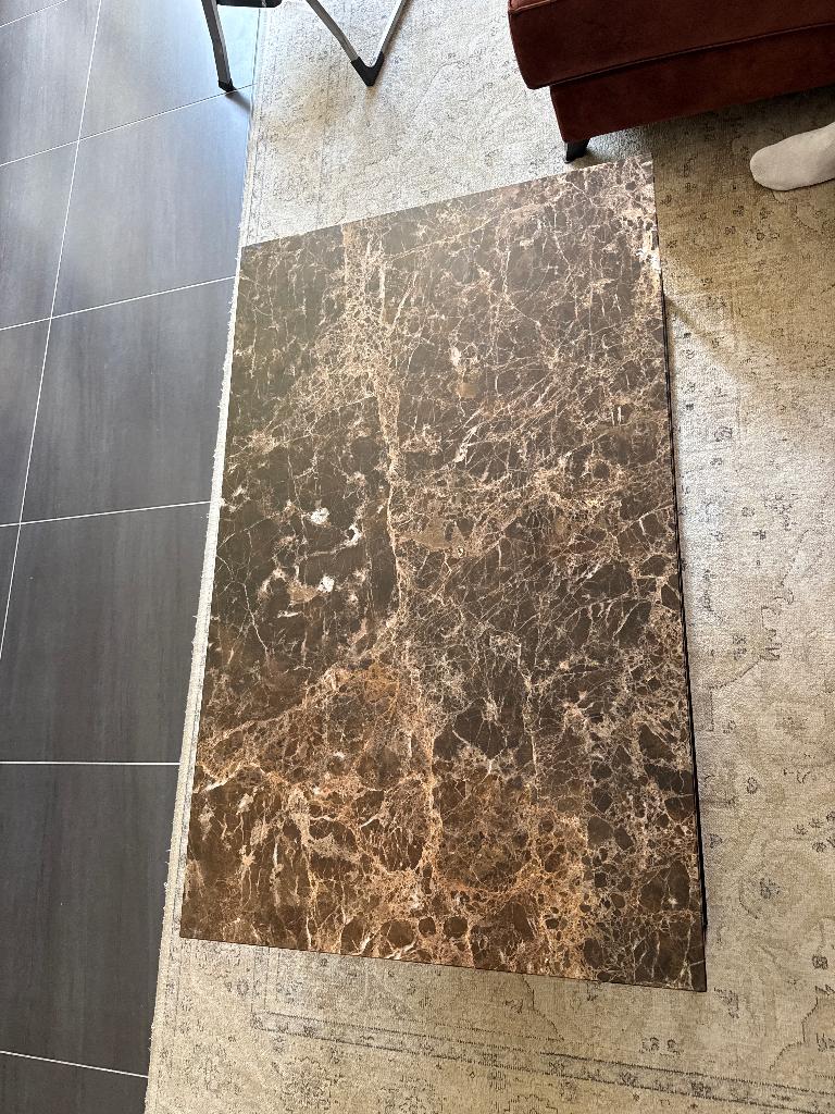 Salontafel, Huis en Inrichting, Tafels | Salontafels, Ophalen, 100 tot 150 cm, Overige materialen, 50 tot 100 cm