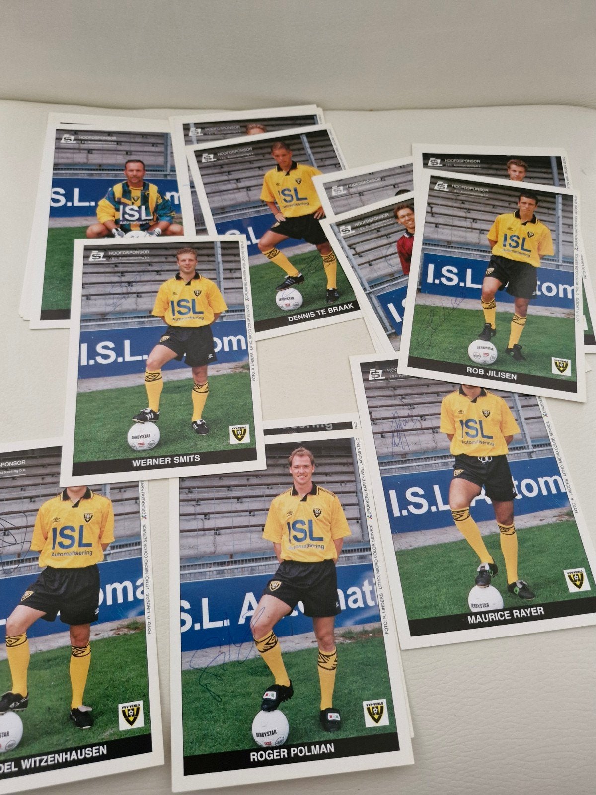 VVV Venlo Spelerskaarten Seizoen '94-'95 (21 stuks), Ophalen of Verzenden, Gebruikt, Overige binnenlandse clubs, Spelerskaart