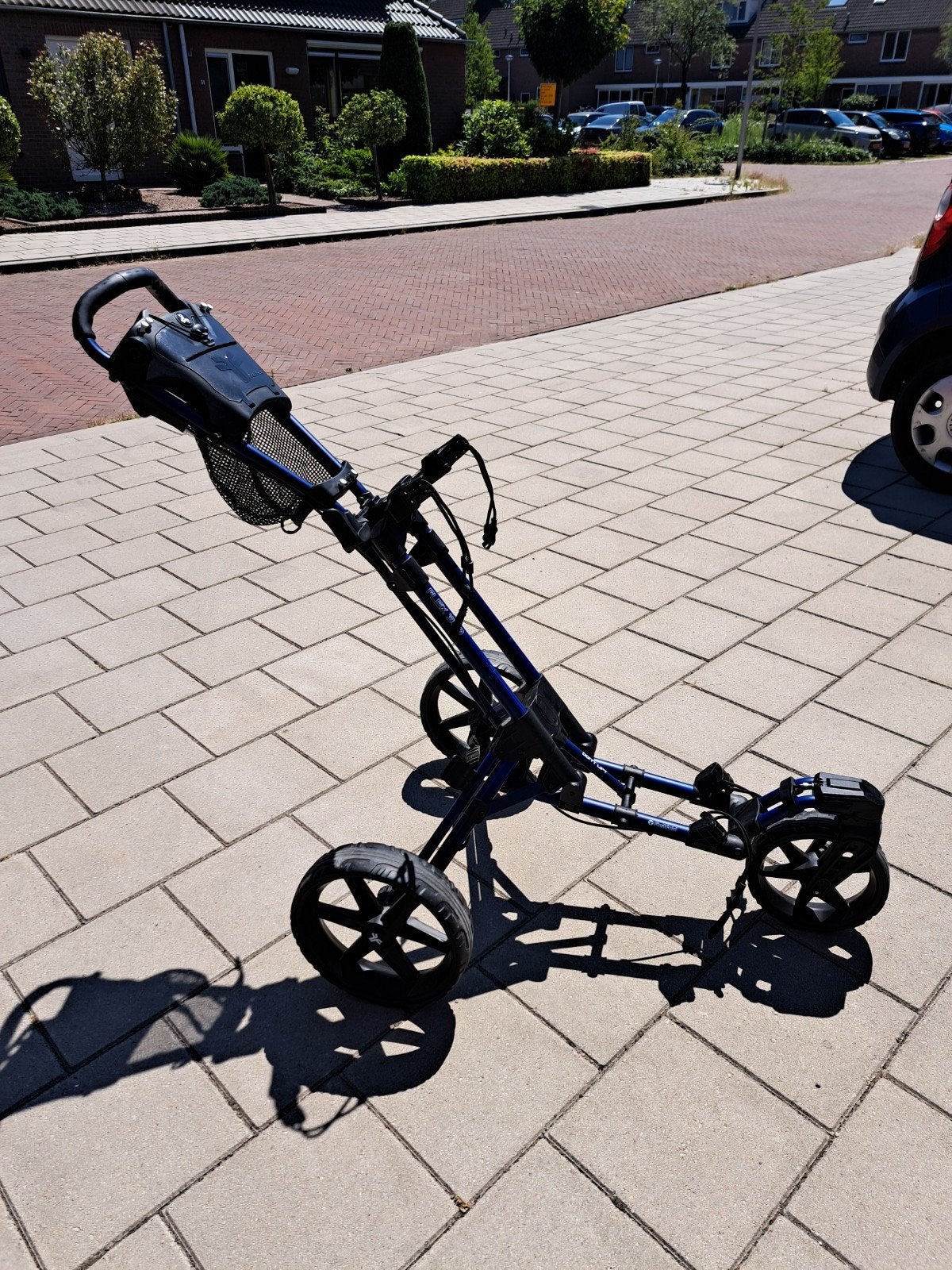 Golftrolley Fastfold Flex 360 3 wieler, Sport en Fitness, Ophalen, Zo goed als nieuw, Golfkar, Overige merken