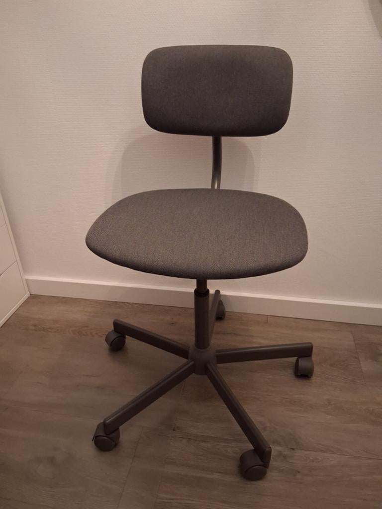 Ikea Bleckberget bureaustoel draaistoel - grijs, Huis en Inrichting, Bureaustoelen, Ophalen, Gebruikt, Grijs, Bureaustoel
