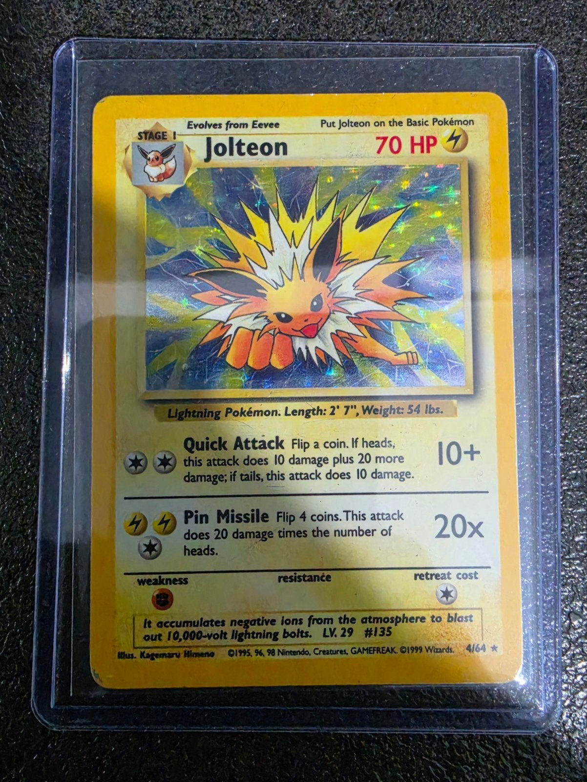 Jolteon Holo Jungle Set Pokémon Kaart (Engels), Hobby en Vrije tijd, Ophalen of Verzenden, Zo goed als nieuw, Losse kaart, Foil