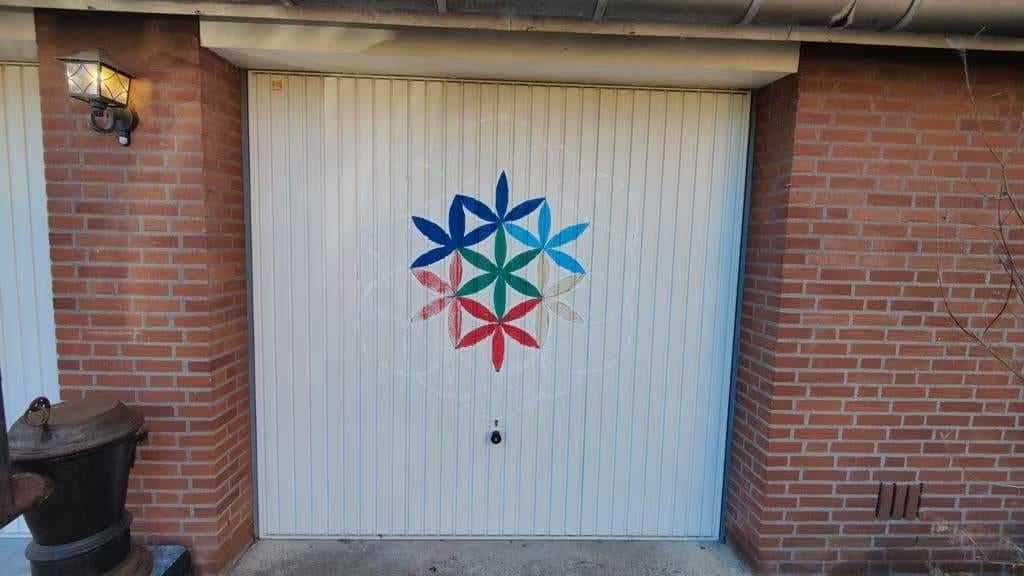 2x Hörmann Berry N80 garagedeur 2500x2375 RAL 9016 compleet, Ophalen, Gebruikt