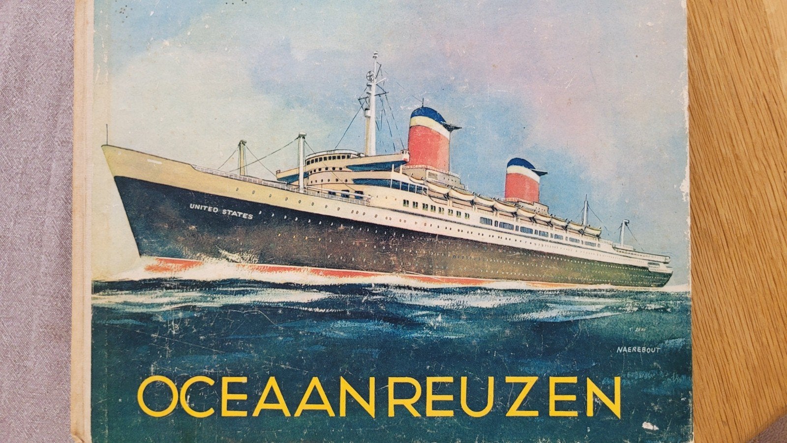 Oceaanreuzen - Schepen Album met Plaatjes, Boeken, Prentenboeken en Plaatjesalbums, Ophalen of Verzenden, Gelezen, A. Hoogemeijer & Zonen N.V.