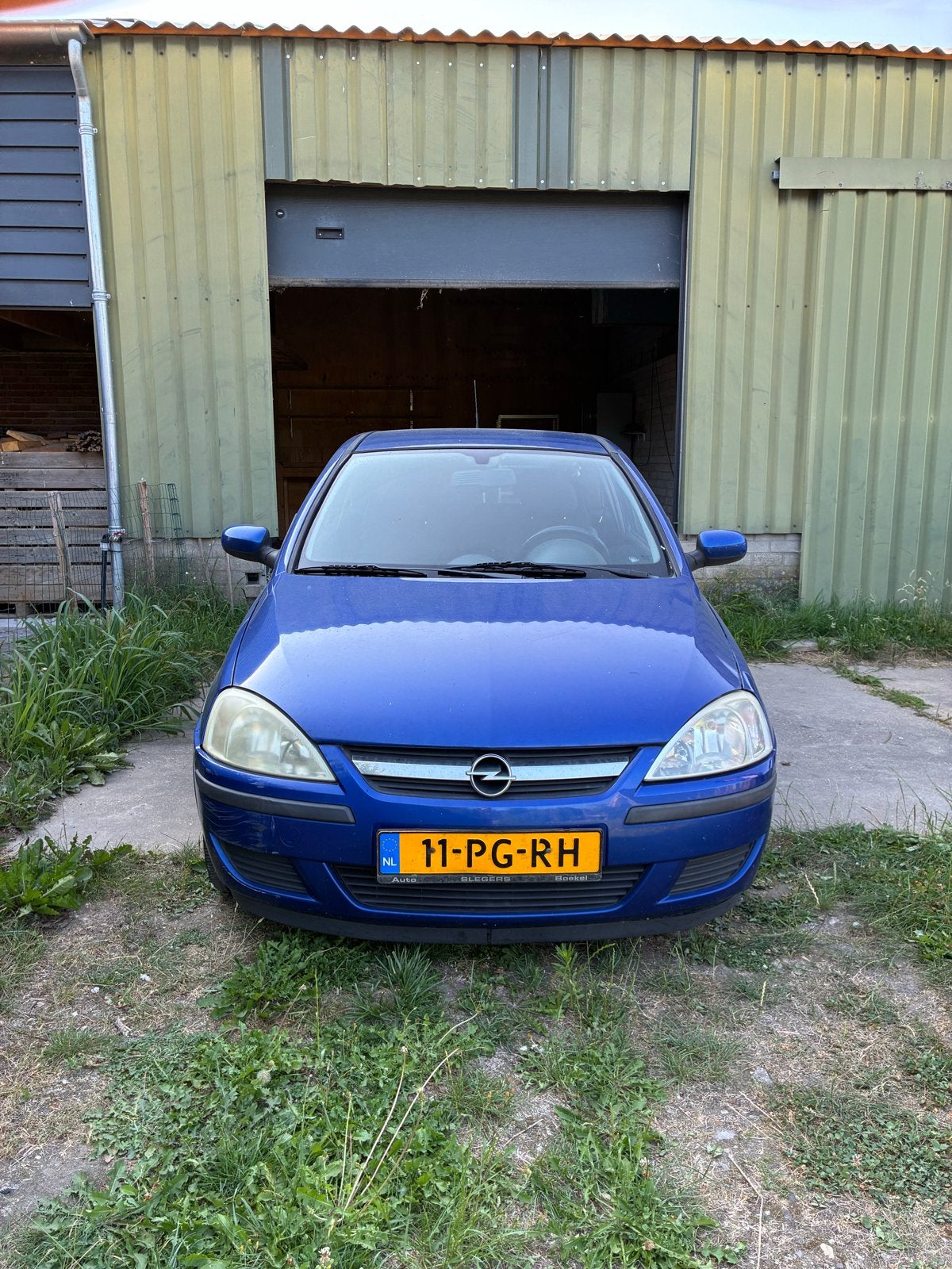 Opel Corsa 1.2 16V 3D 2004 Blauw, Auto's, Voorwielaandrijving, 450 kg, 74 pk, 31 €/maand