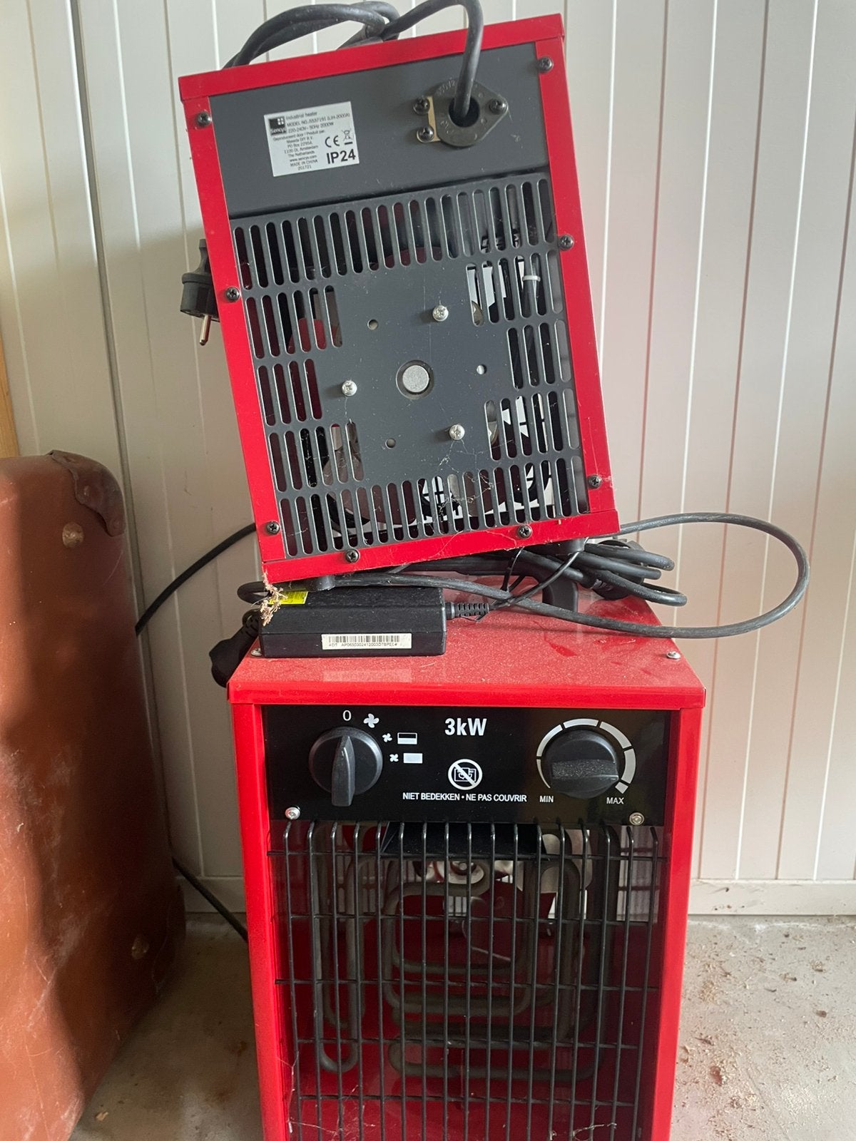 Ventilator kachel, Ophalen, Zo goed als nieuw, Elektroden