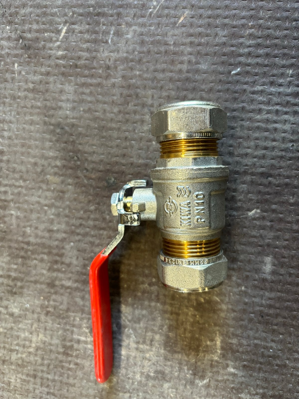 Kogelkraan met knelkoppeling - Nieuw, Doe-het-zelf en Verbouw, Buizen en Afvoer, Overige materialen, Minder dan 20 mm, Overige typen