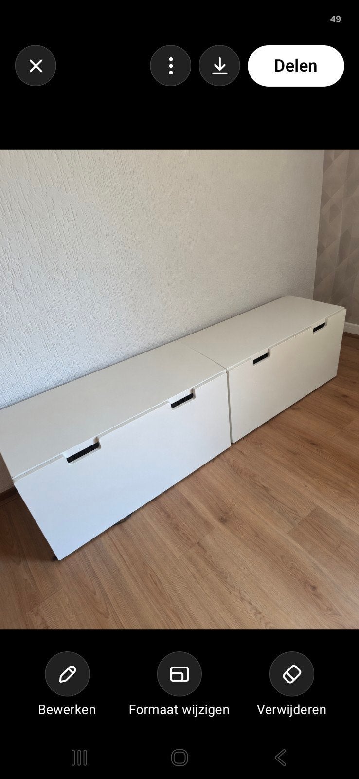 2x IKEA Stuva lades met ombouw en wieltjes, Ophalen, Gebruikt