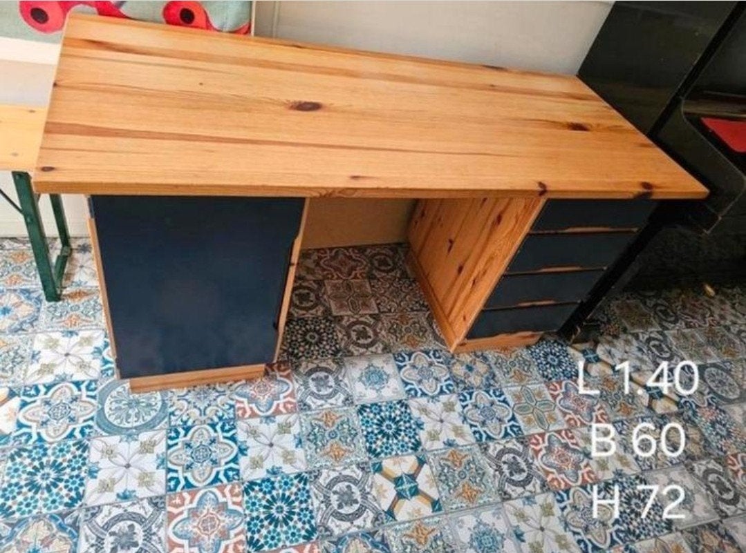 IKEA Kinderbureau van hout met lades, Ophalen
