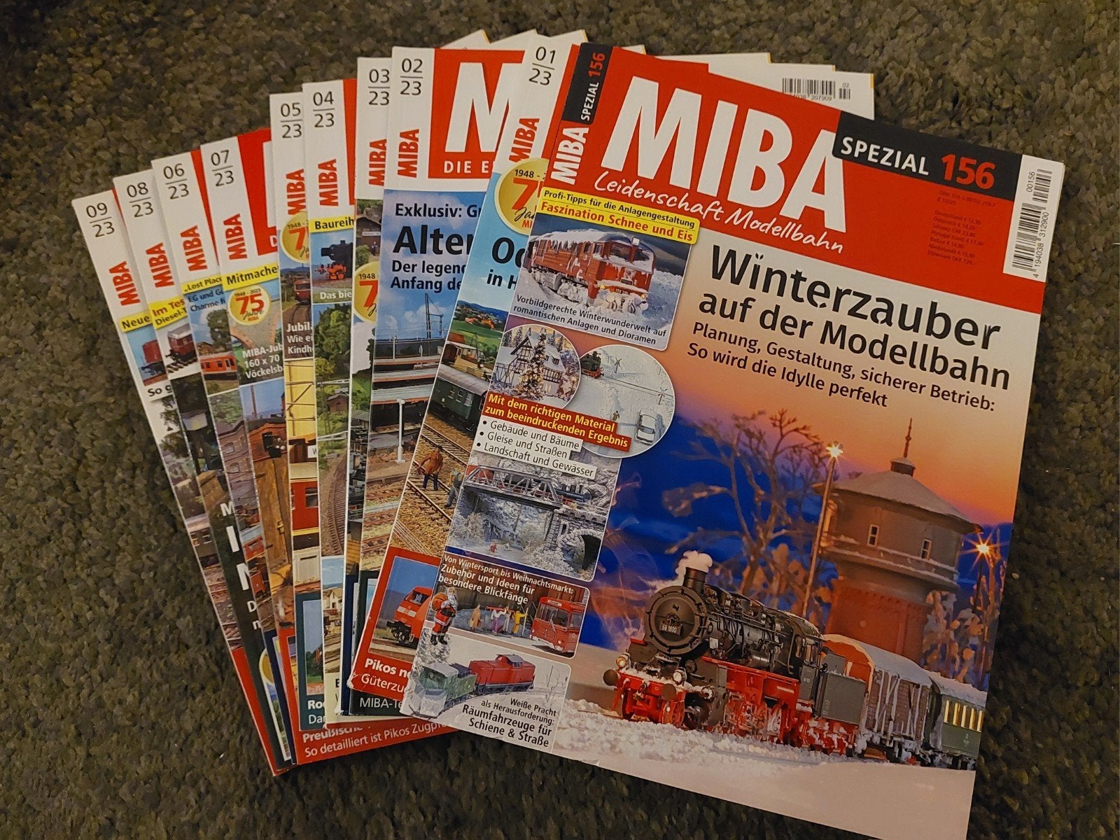 MIBA Tijdschriften 2023 - Complete Jaargang Modelspoorbaan, Overige merken, Gelijkstroom of Wisselstroom, Zo goed als nieuw, Boek, Tijdschrift of Catalogus