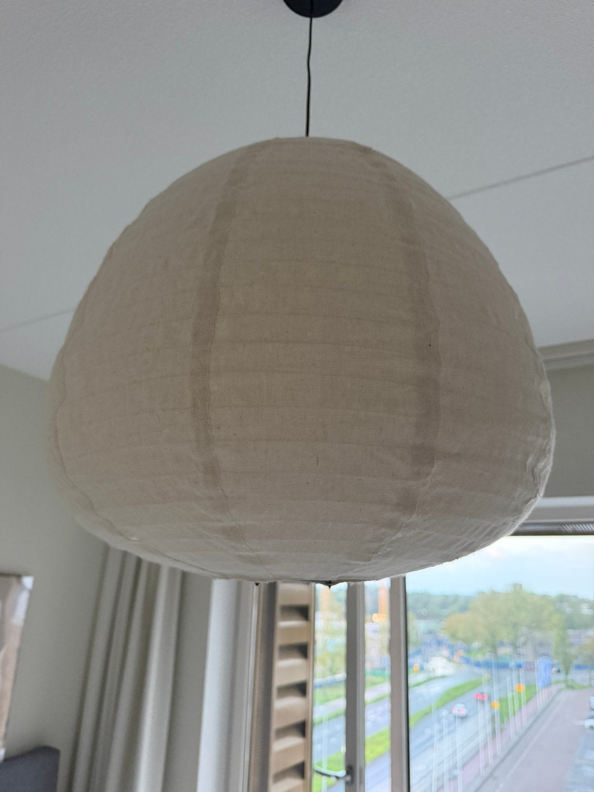 Hanglamp kwamtum anzur naturel, Ophalen, Zo goed als nieuw